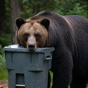 Bear and Trash Cart
