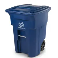 Blue Recycles Cart